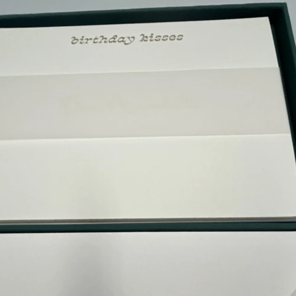 Dear Annabelle Notecards Set of 10 Gold & White for various occasions